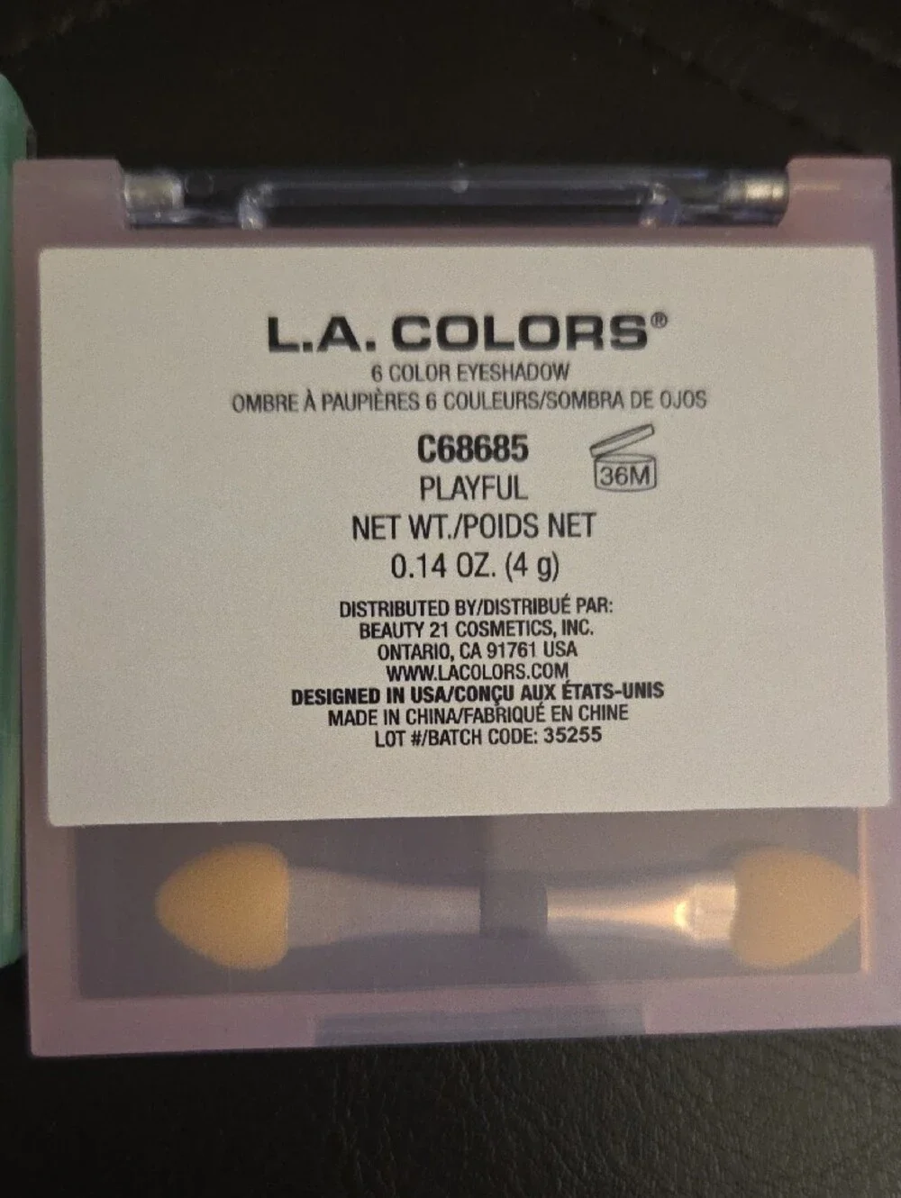 L.A. Colors Eyeshadow & Lip Duo Set Smoky Tones, Dreamy Mauves, Green, Peach NIP
